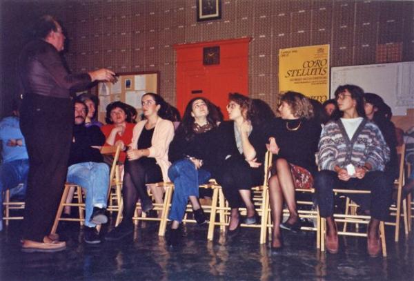 1990 11 09 PRIMA PROVA del Coro Misto Giorgio dirige